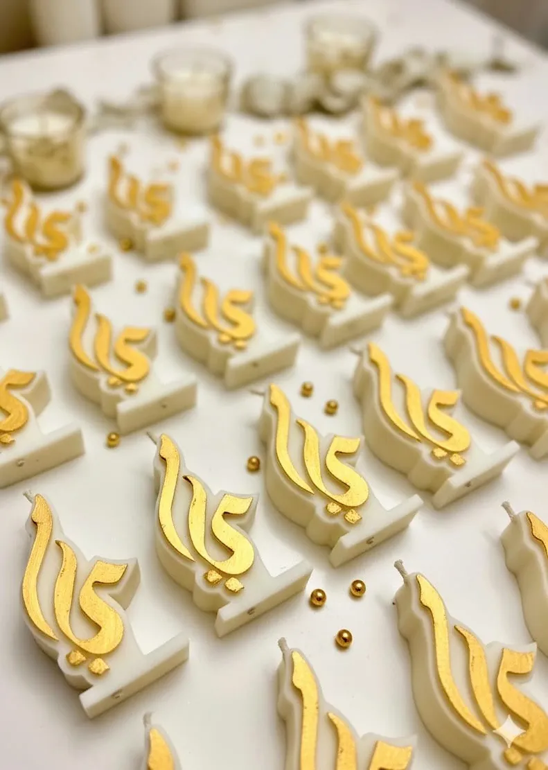 Custom candles planned from idea to delivery